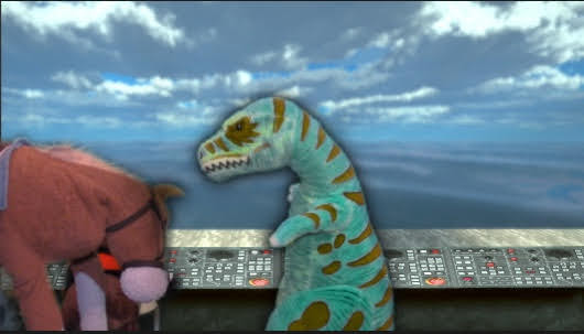 Choclate on board a Choclatebot spaceship